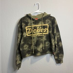 Dickies Olive and Black Logo Hoodie